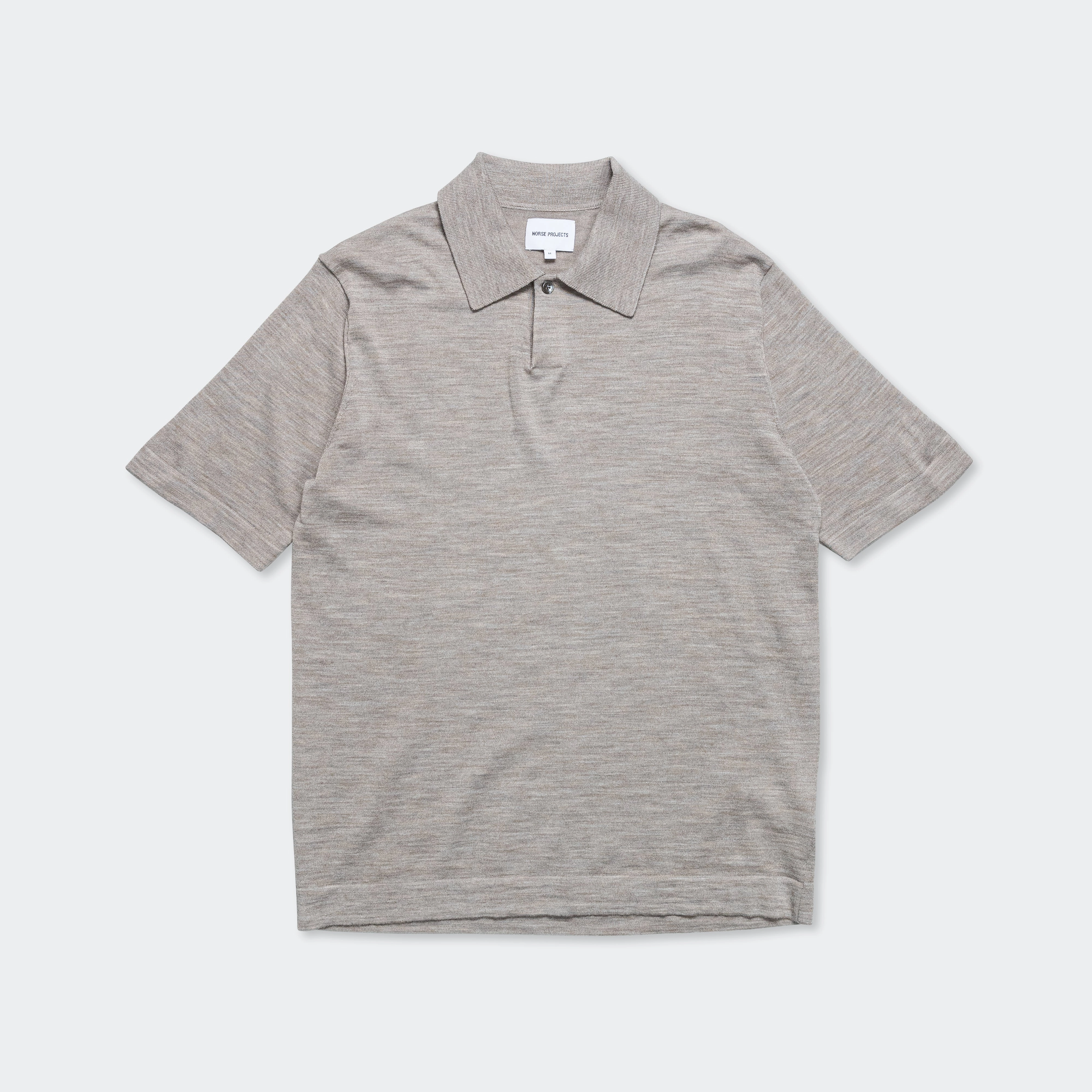 Jon Tech Merino SS Polo - Sand