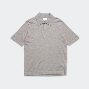 Jon Tech Merino SS Polo - Sand