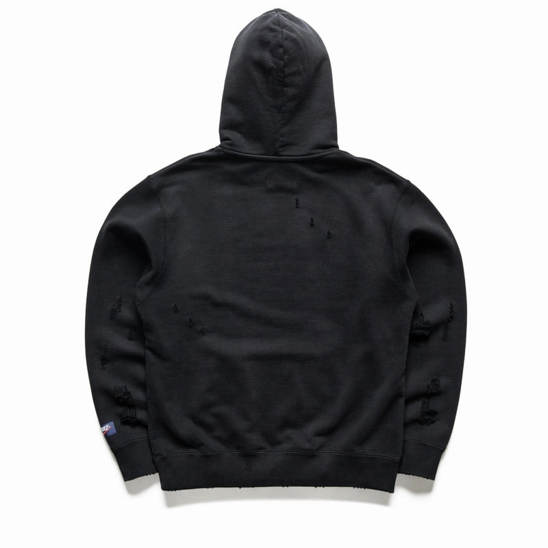 Jordan Rare Air Fleece Pullover Hoodie - Black/Chile Red