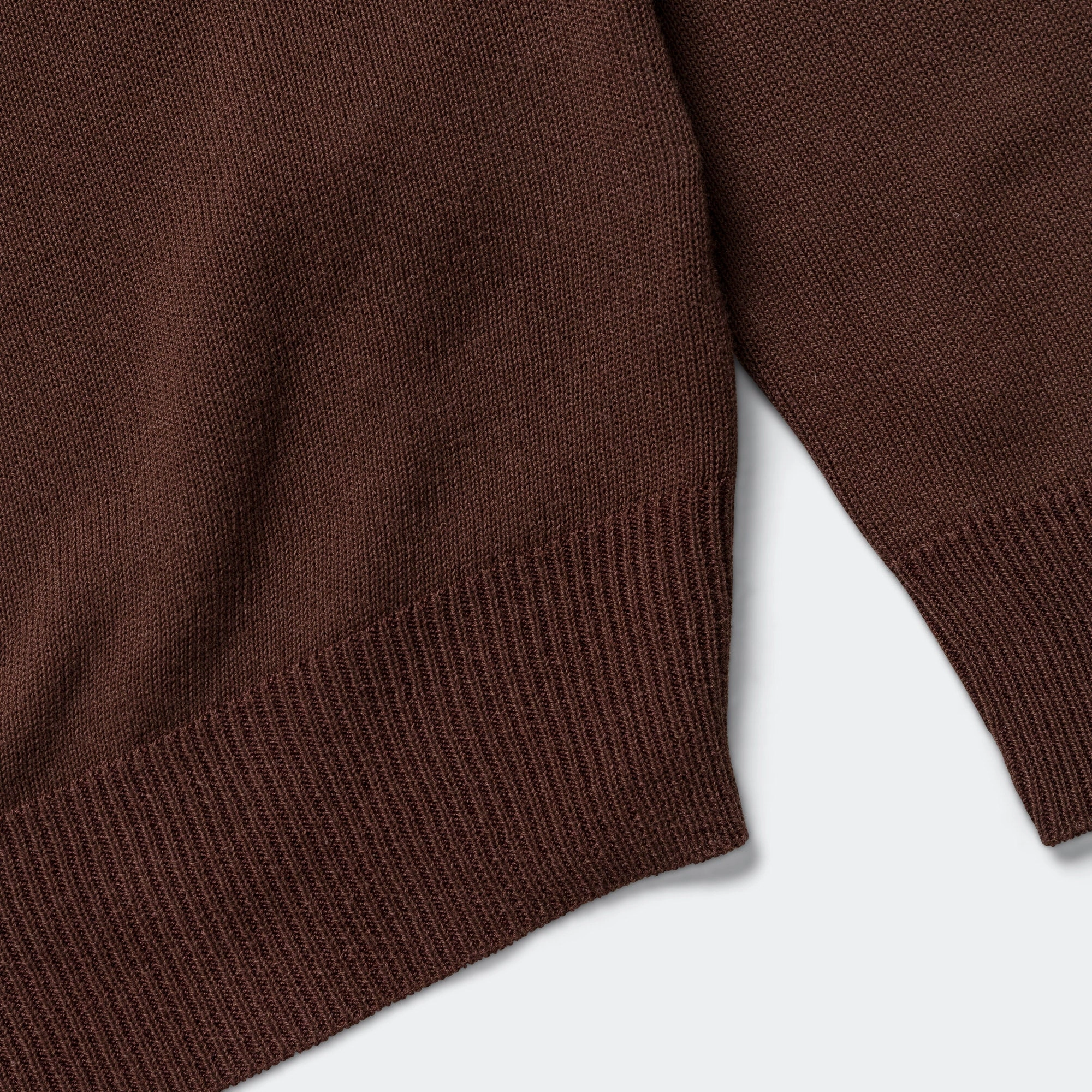 Knit Polo 12G - Brown