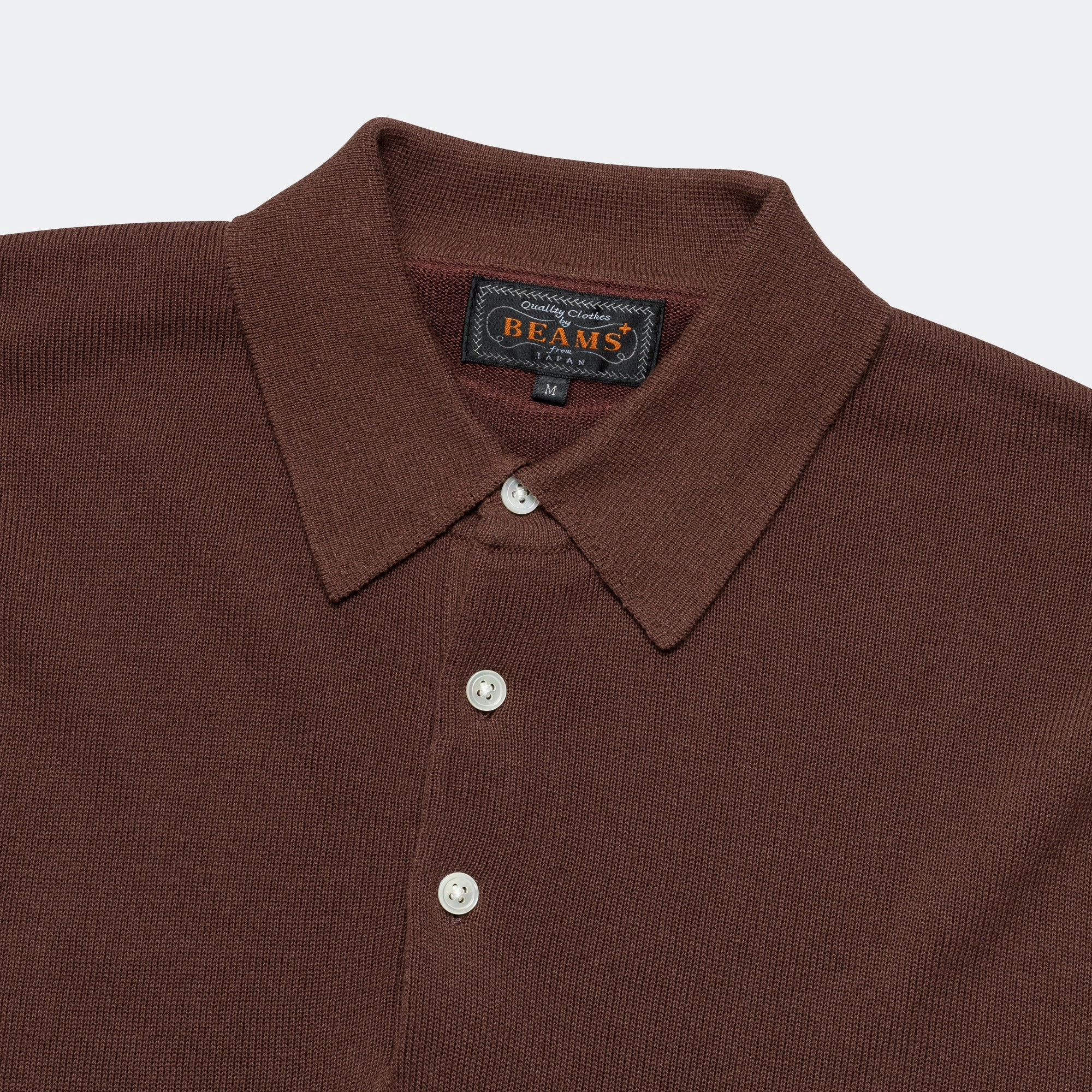 Knit Polo 12G - Brown