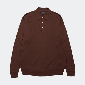 Knit Polo 12G - Brown