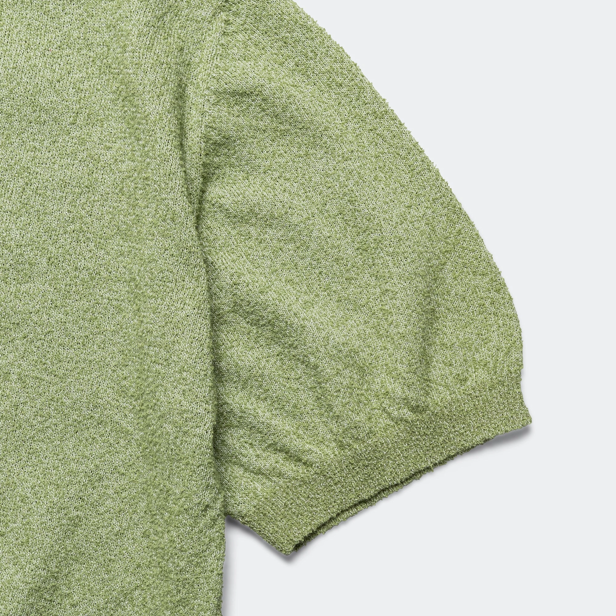 Knit Polo Boucle - Olive