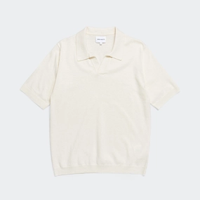 Leif Cotton Linen Polo - Kit White