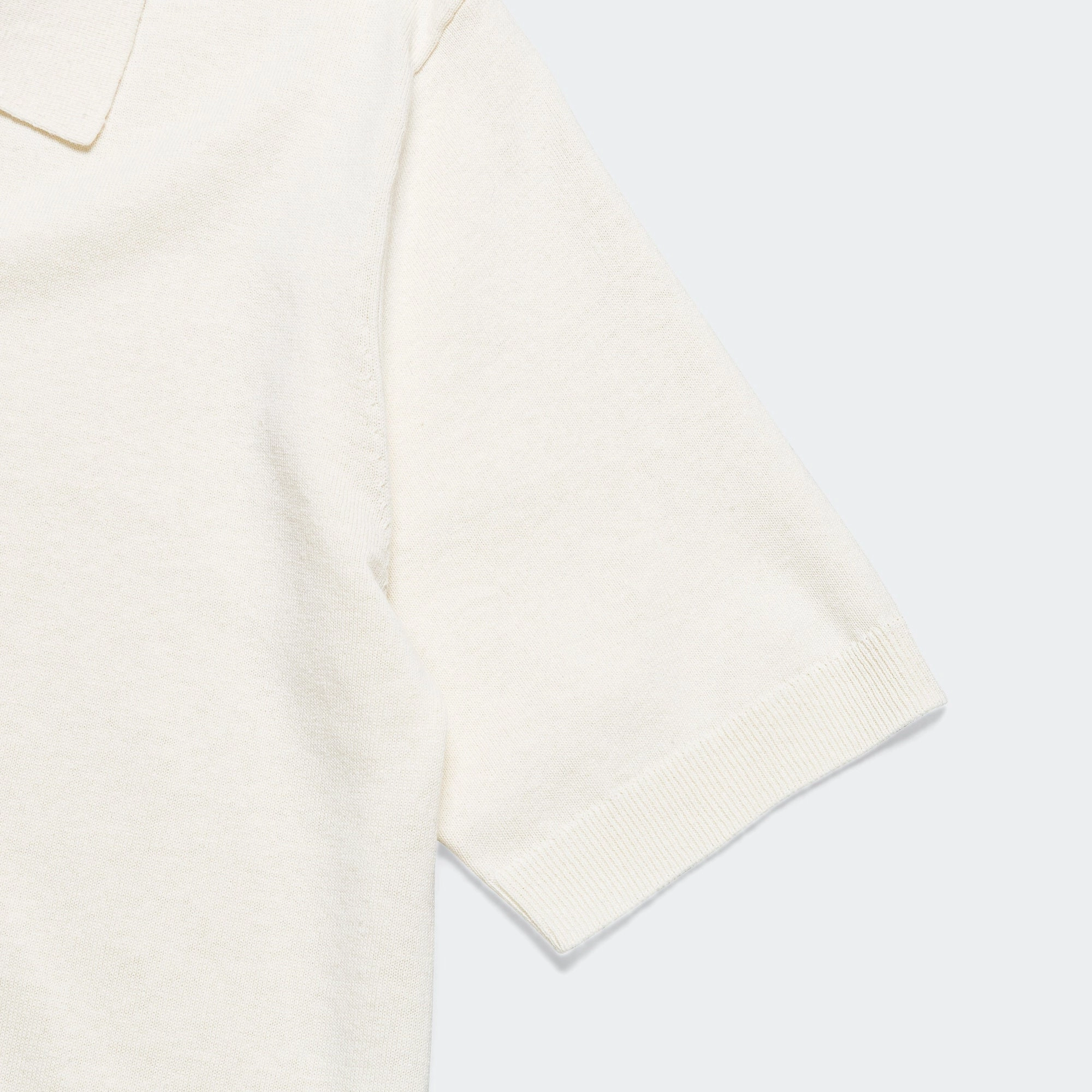 Leif Cotton Linen Polo - Kit White
