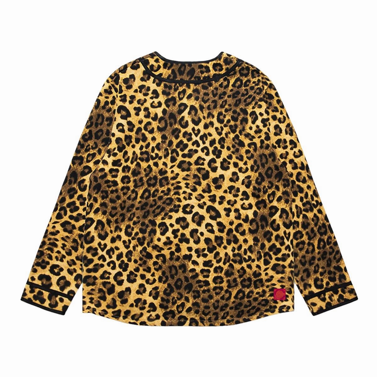 Leopard Baseball Shirt 'Yellow'
