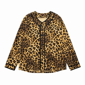 Leopard Baseball Shirt 'Yellow'