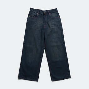 Loose Jeans - Hand Brushed Mud Indigo