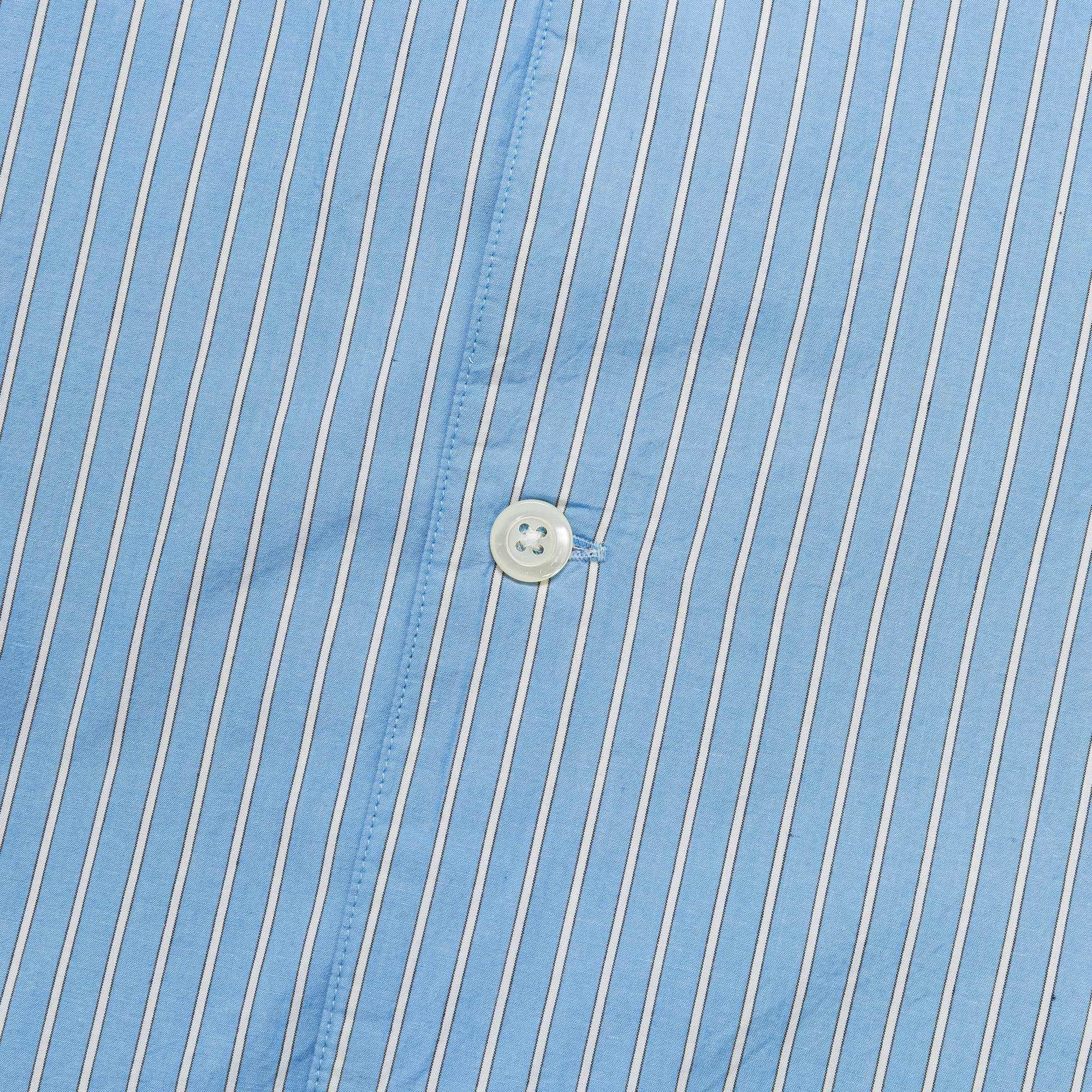 Mads Poplin Stripe SS - Navy