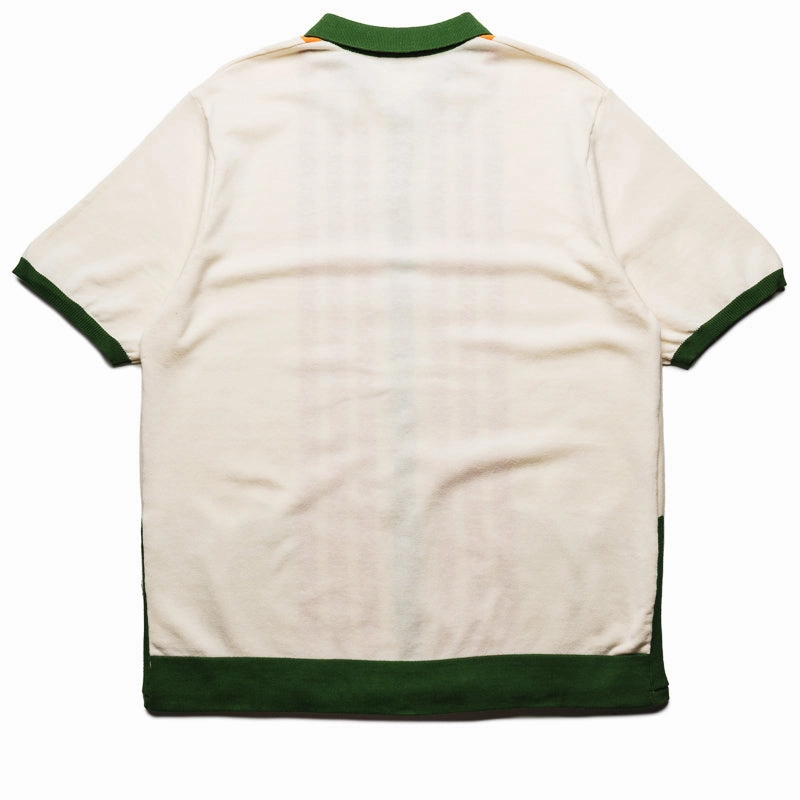 Malbon Golf Gabbiano Knit Button Up - Ivory