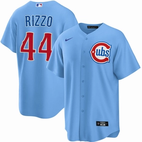 Men's Anthony Rizzo Chicago Cubs Nike Light Blue 2nd Alternate Replica Jersey