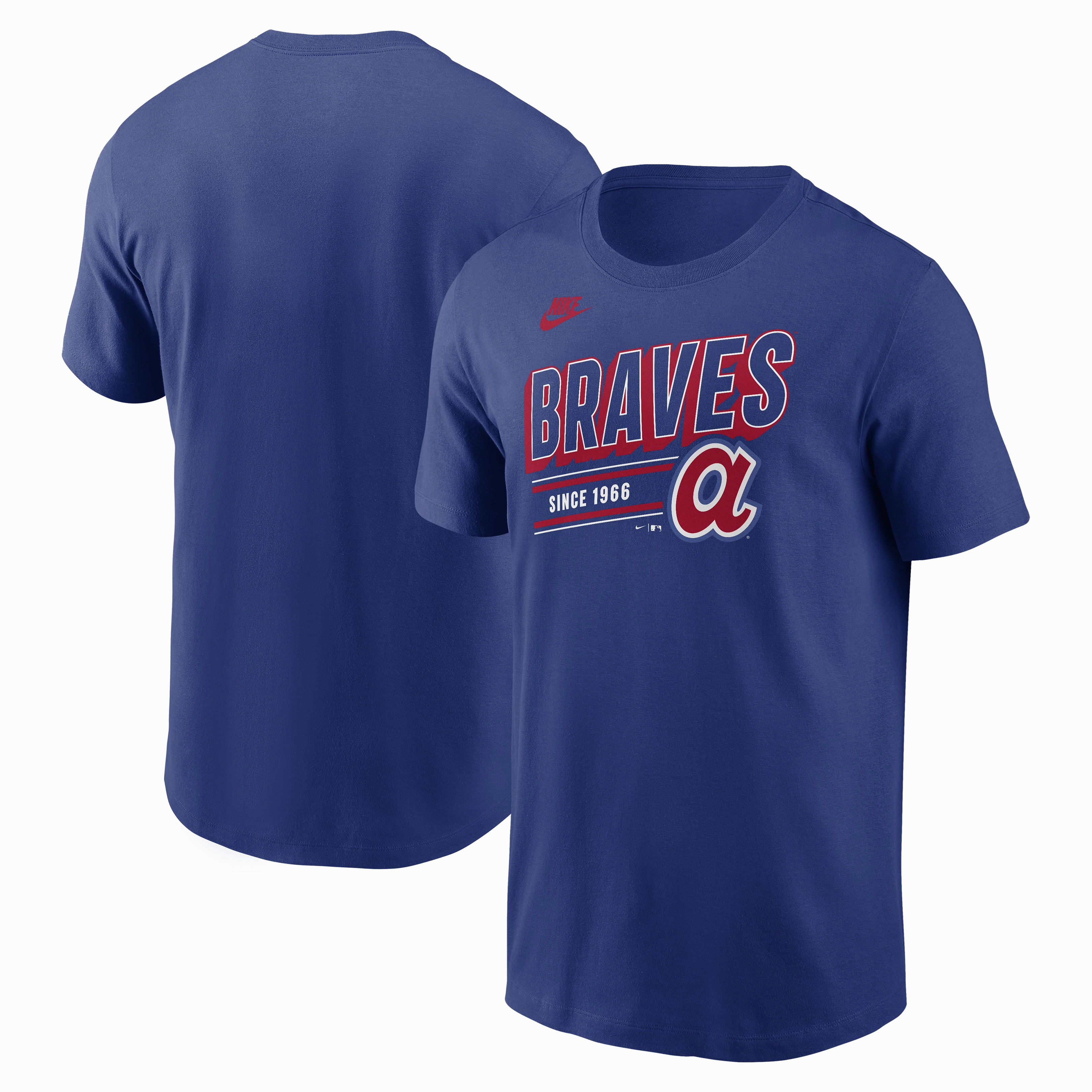 Men's Atlanta Braves Nike Royal Blue Cooperstown Retro T-Shirt