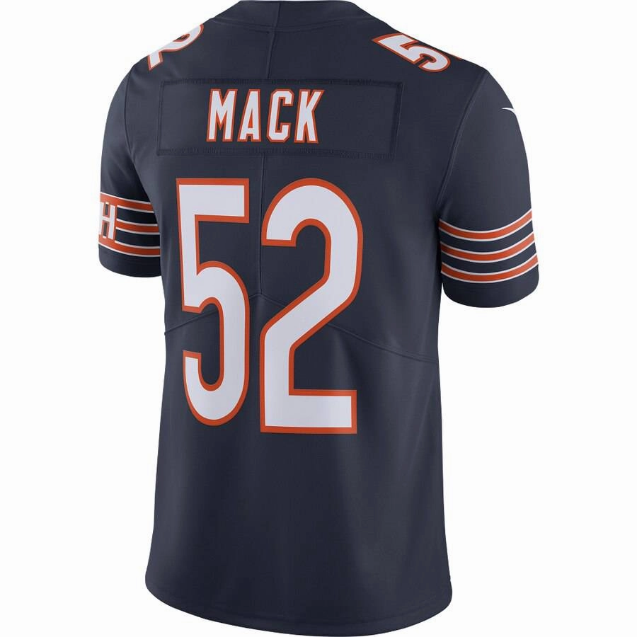 Men's Chicago Bears Khalil Mack Nike Navy NFL 100th Season Limited Jersey