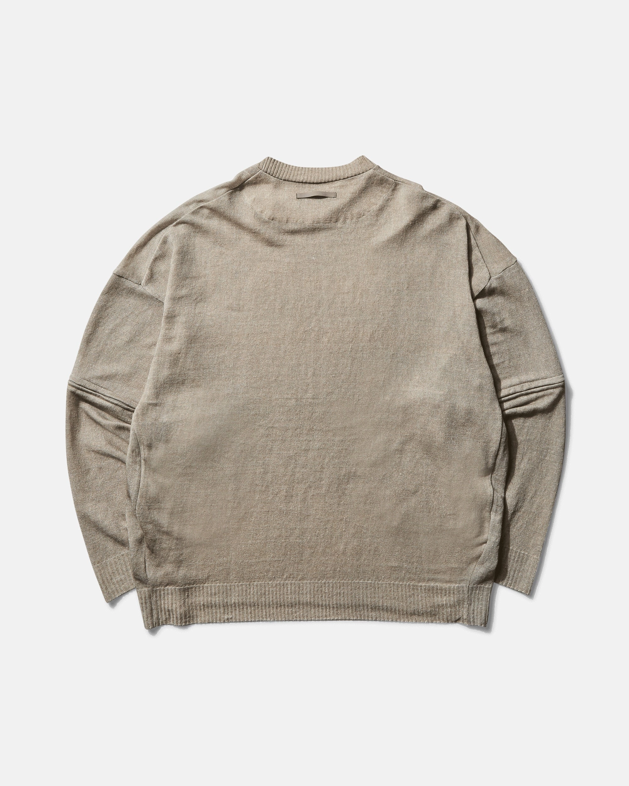 Men's Linen Total Pattern Sweater Natural