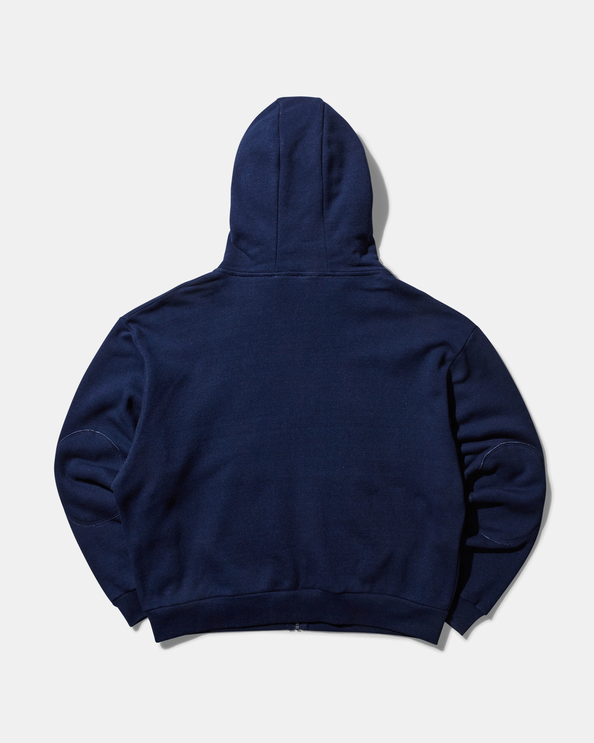 Men's Padded Elbow Zip-Up Hoodie Indigo