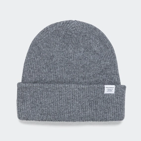 Merino Lambswool Beanie - Grey Melange