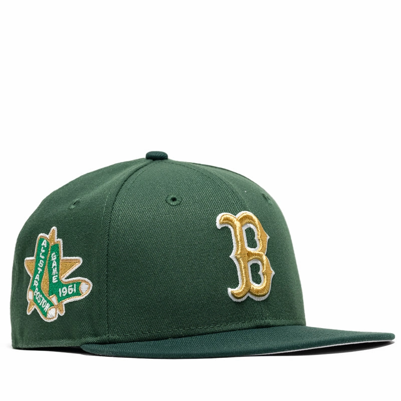 New Era x Politics Boston Red Sox 59FIFTY Fitted Hat - Dark Green