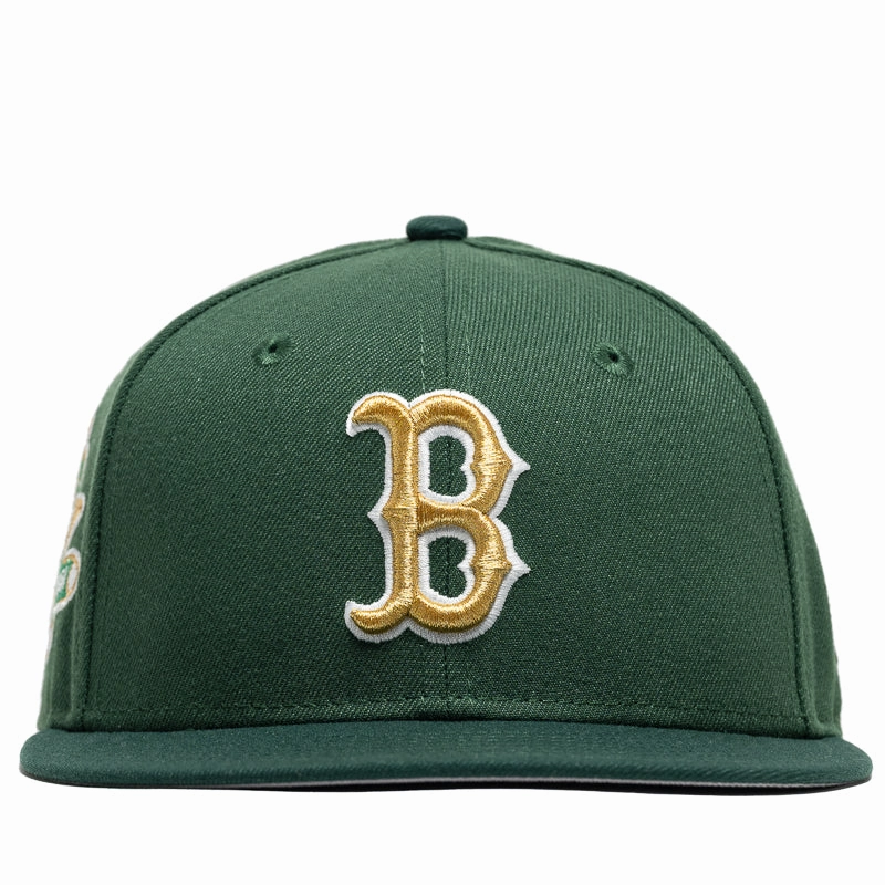New Era x Politics Boston Red Sox 59FIFTY Fitted Hat - Dark Green