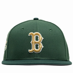 New Era x Politics Boston Red Sox 59FIFTY Fitted Hat - Dark Green