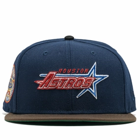 New Era x Politics Houston Astros 59FIFTY Fitted Hat - Oceanside/Wood