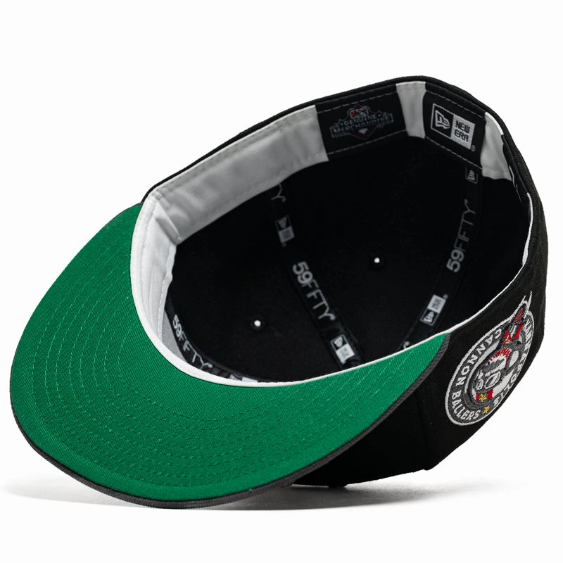 New Era x Politics Kannapolis Cannon Ballers 59FIFTY Fitted Hat - Black/Grey