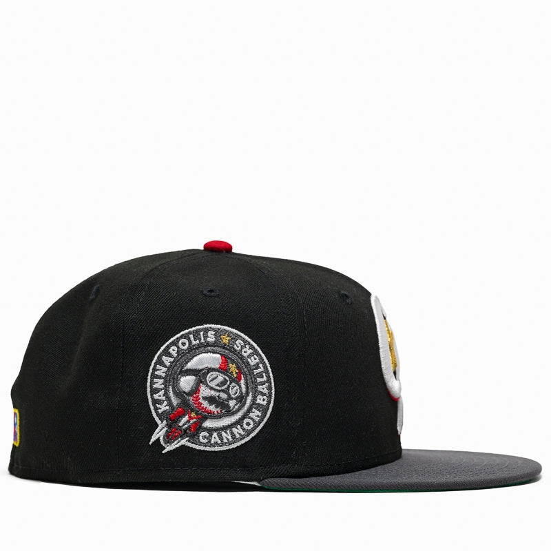 New Era x Politics Kannapolis Cannon Ballers 59FIFTY Fitted Hat - Black/Grey
