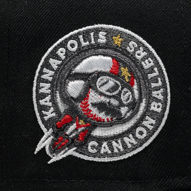 New Era x Politics Kannapolis Cannon Ballers 59FIFTY Fitted Hat - Black/Grey