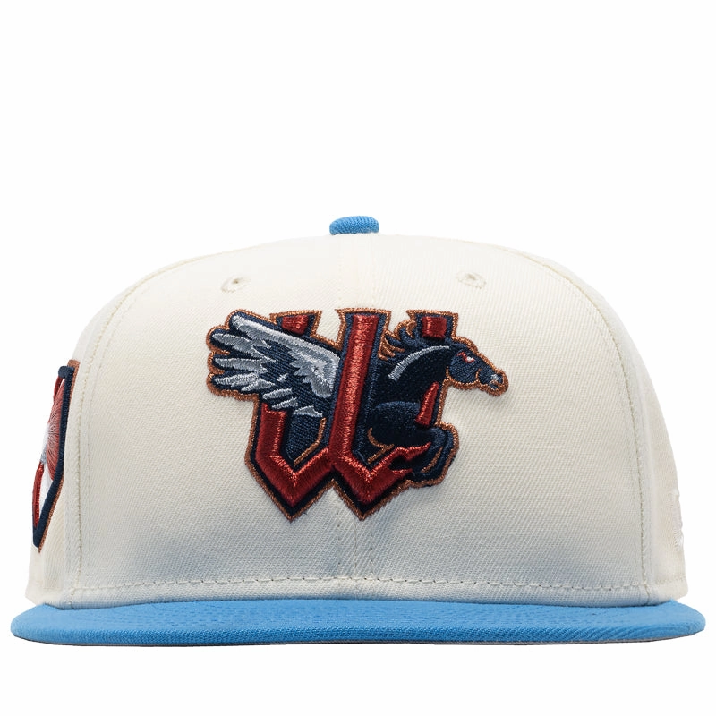 New Era x Politics Wichita Wind Surge 59FIFTY Fitted Hat - Chrome/Blue