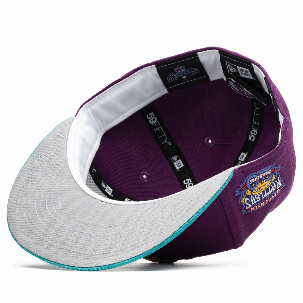 New Era x Politics Wisconsin Timber Rattlers 59FIFTY Fitted Hat - Magenta/Glacier