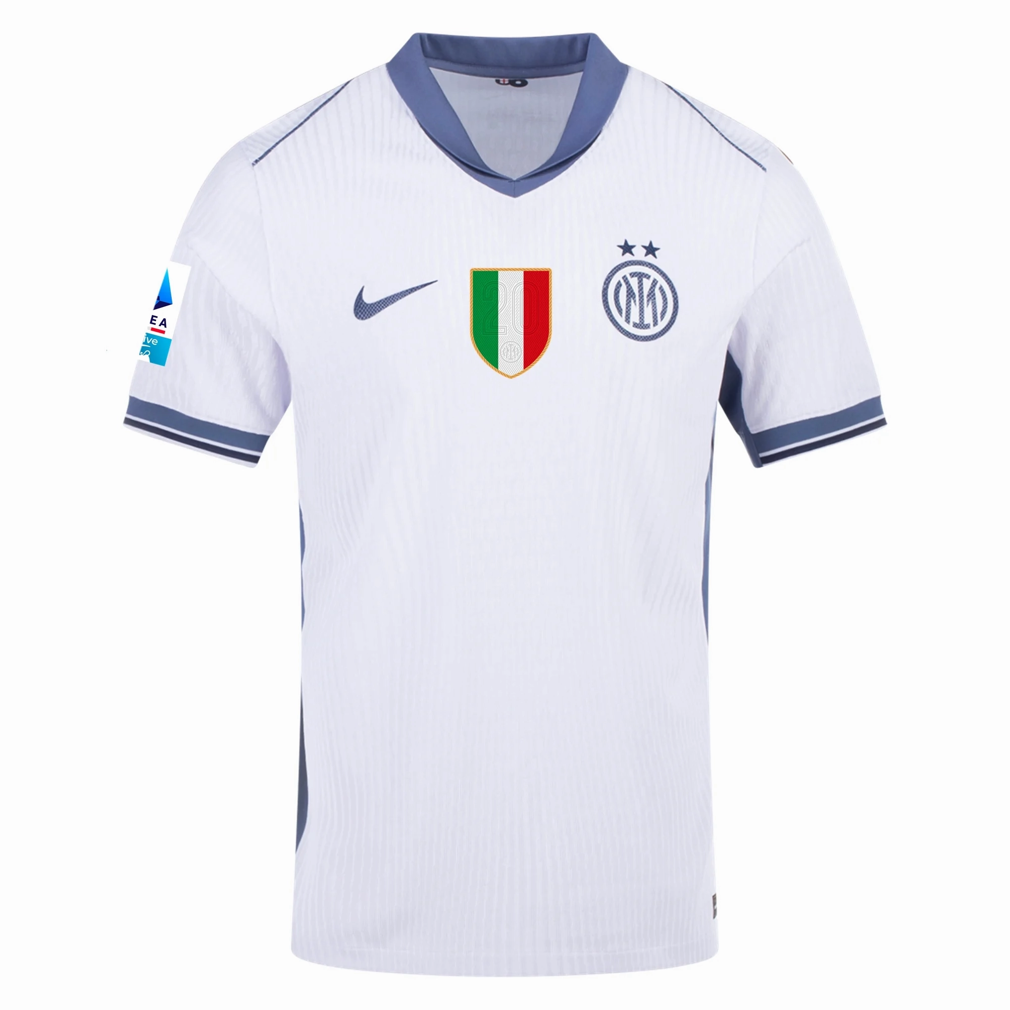 Nike Inter Milan Authentic Benjamin Pavard Away Jersey w/ Serie A   Scudetto Patch 24/25 (White/Silver)