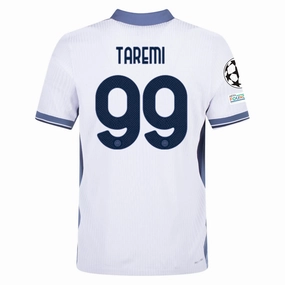 Nike Inter Milan Authentic Mehdi Taremi Away Jersey w/ Champions League   Scudetto Patch 24/25 (White/Silver)