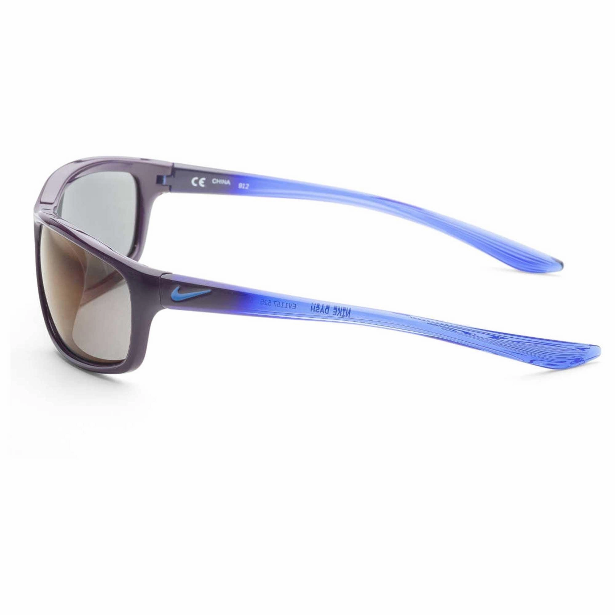 Nike Kid's Sunglasses - Violet Mirror Lens Plastic Rectangular Shape Frame | Dash 525