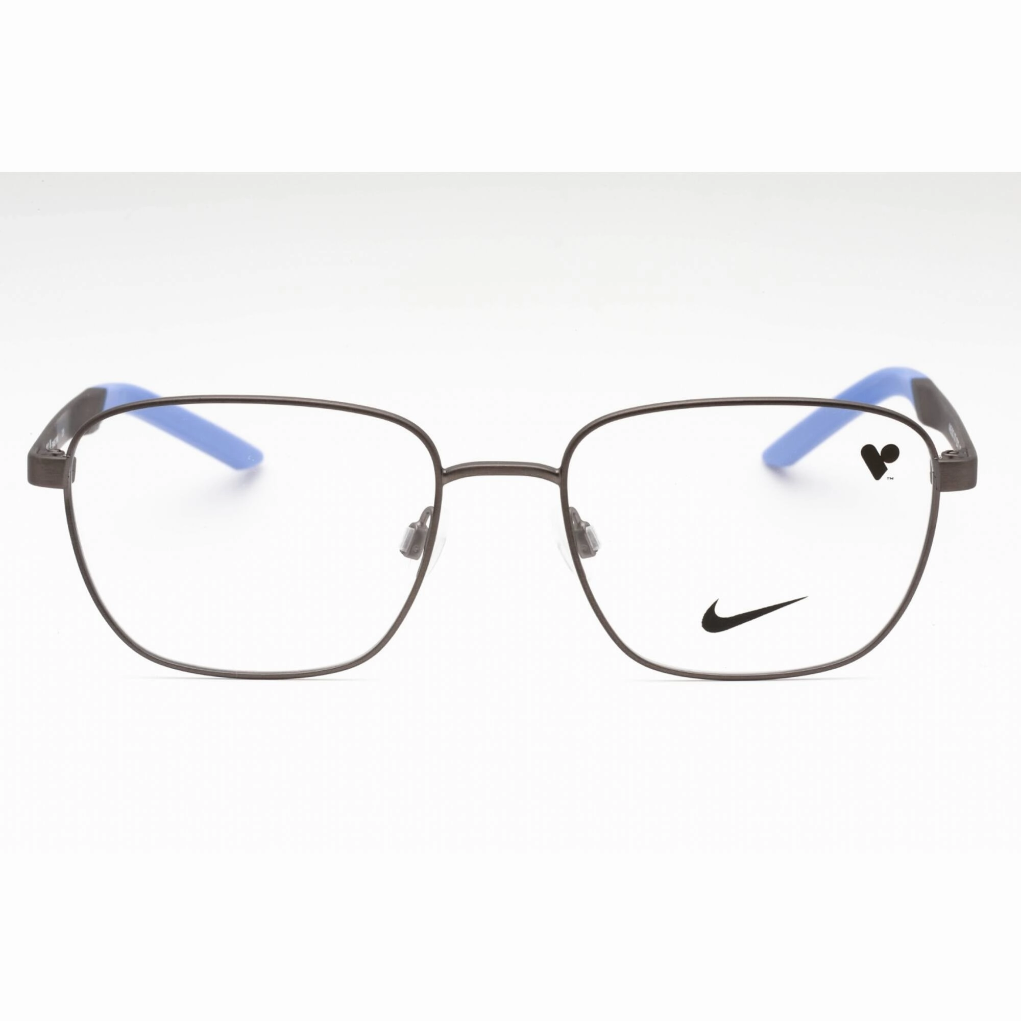 Nike Men's Eyeglasses - Brushed Gunmetal Full Rim Rectangular Frame | NIKE 8212 070