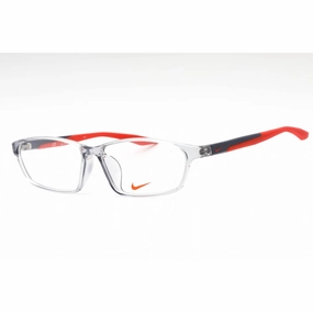Nike Men's Eyeglasses - Light Grey Injected Propionate Rectangular | NIKE 7130AF 035