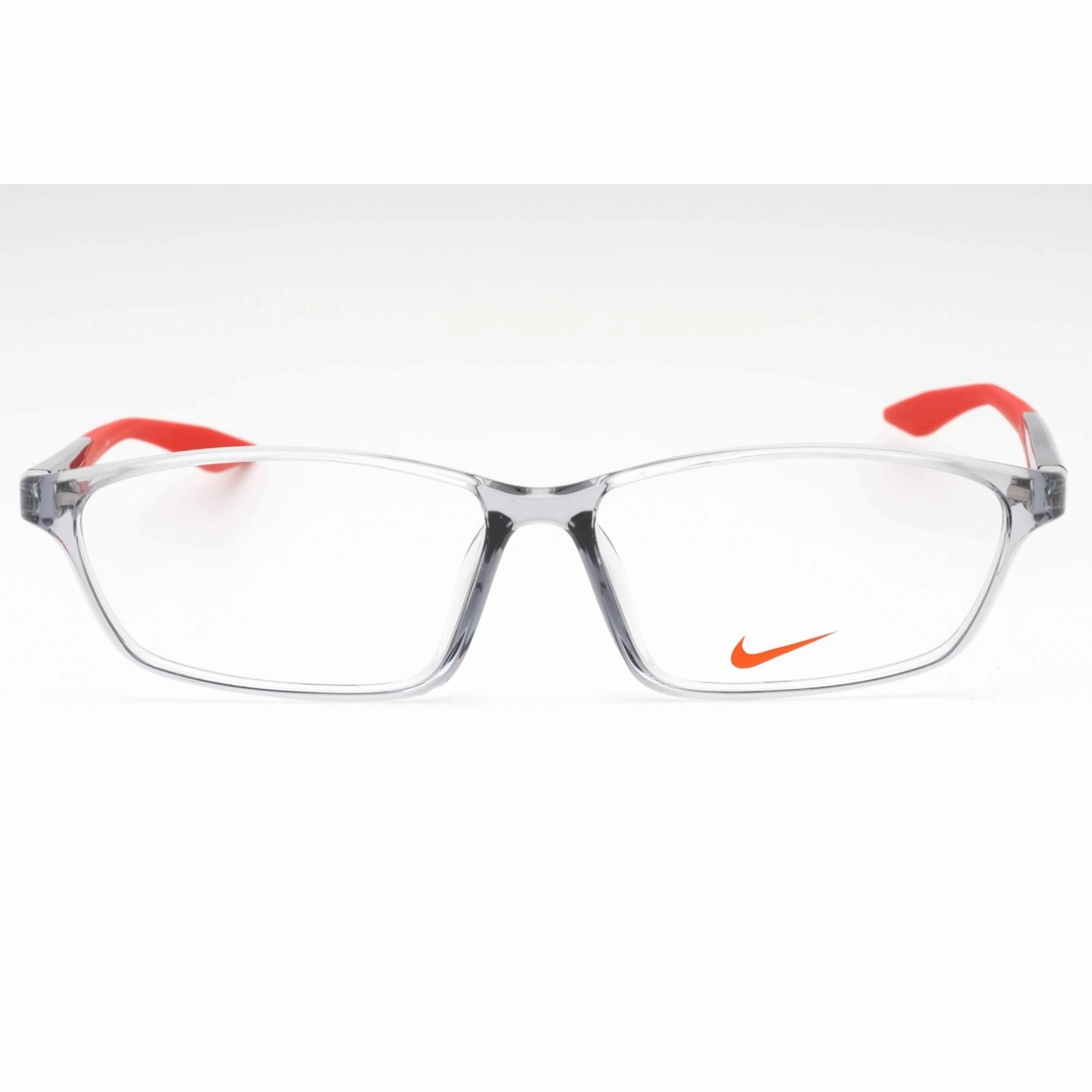 Nike Men's Eyeglasses - Light Grey Injected Propionate Rectangular | NIKE 7130AF 035