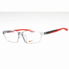 Nike Men's Eyeglasses - Light Grey Injected Propionate Rectangular | NIKE 7130AF 035