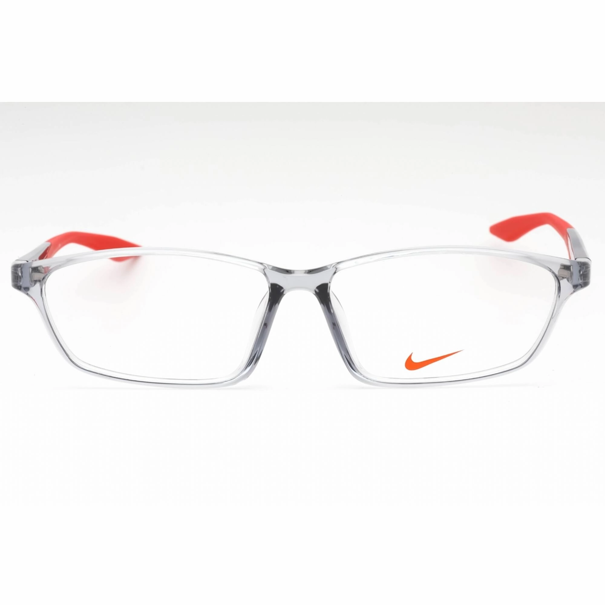 Nike Men's Eyeglasses - Light Grey Injected Propionate Rectangular | NIKE 7130AF 035
