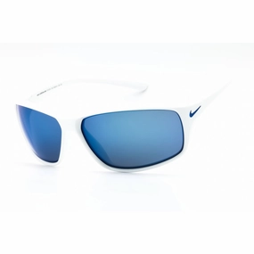Nike Men's Sunglasses - White/Grey Full Rim Rectangular | ADRENALINE MI EV1134 144