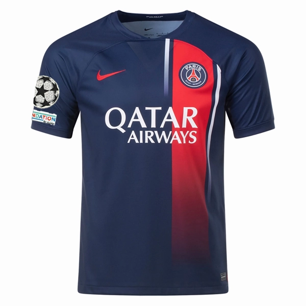 Nike Paris Saint-Germain Achraf Hakimi Home Jersey w/ Champions League Patches 23/24 (Midnight Navy)