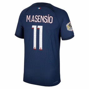 Nike Paris Saint-Germain Authentic Match Marco Asensio Home Jersey w/ Ligue 1 Champion Patch 23/24 (Midnight Navy)