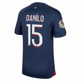 Nike Paris Saint-Germain Danilo Pereira Home Jersey w/ Ligue 1 Champions Patch 23/24 (Midnight Navy)