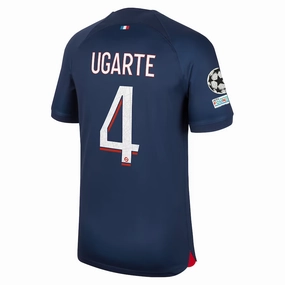 Nike Paris Saint-Germain Manuel Ugarte Home Jersey w/ Champions League Patches 23/24 (Midnight Navy)