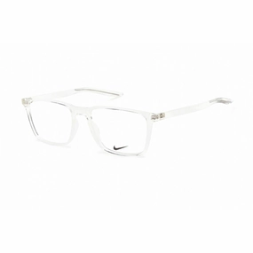 Nike Unisex Eyeglasses - Clear Demo Lens Plastic Square Shape Frame | NIKE 7130 900