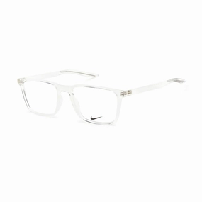 Nike Unisex Eyeglasses - Clear Demo Lens Plastic Square Shape Frame | NIKE 7130 900