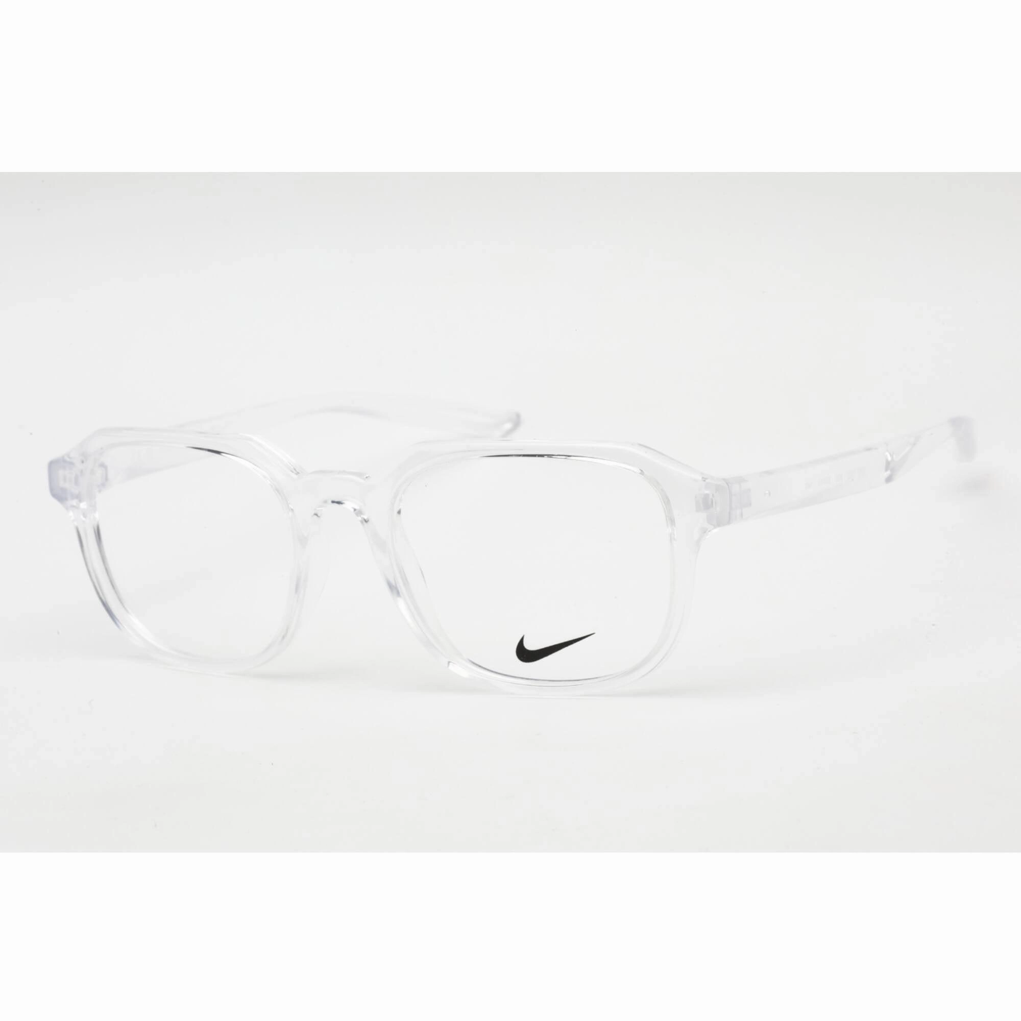 Nike Unisex Eyeglasses - Clear Demo Lens Plastic Square Shape Frame | NIKE 7303 900
