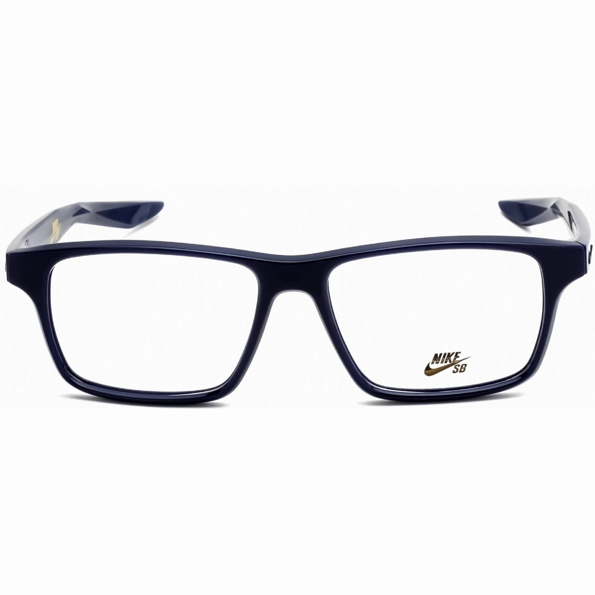 Nike Unisex Eyeglasses - Clear Lens Rectangular Midnight Navy Frame | NIKE 7112 420