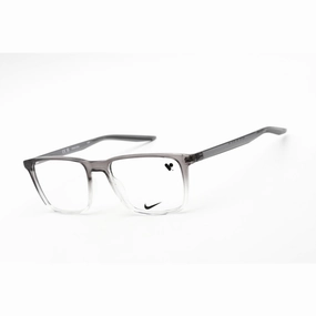 Nike Unisex Eyeglasses - Full Rim Rectangular Grey/Clear Plastic Frame | Nike7130 035