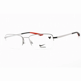 Nike Unisex Eyeglasses - Rectangular Shape Gunmetal/Black Metal Frame | NIKE 4306 073