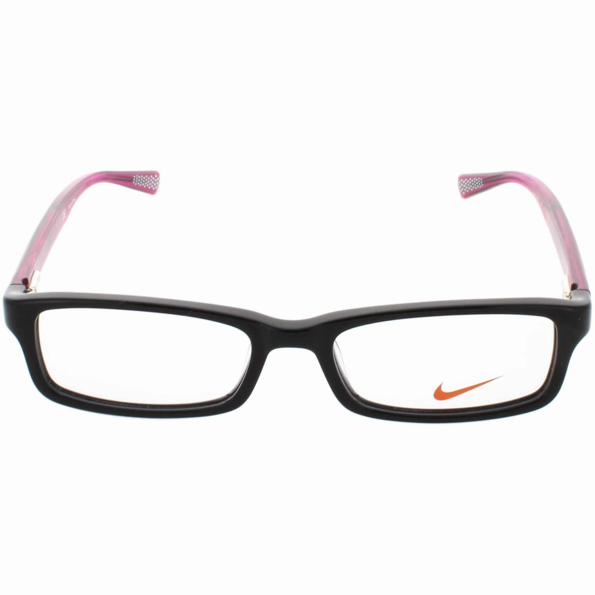 Nike Women's Eyeglasses - Black Hyper Violet Plastic Rectangular Frame | NIKE 5013 2