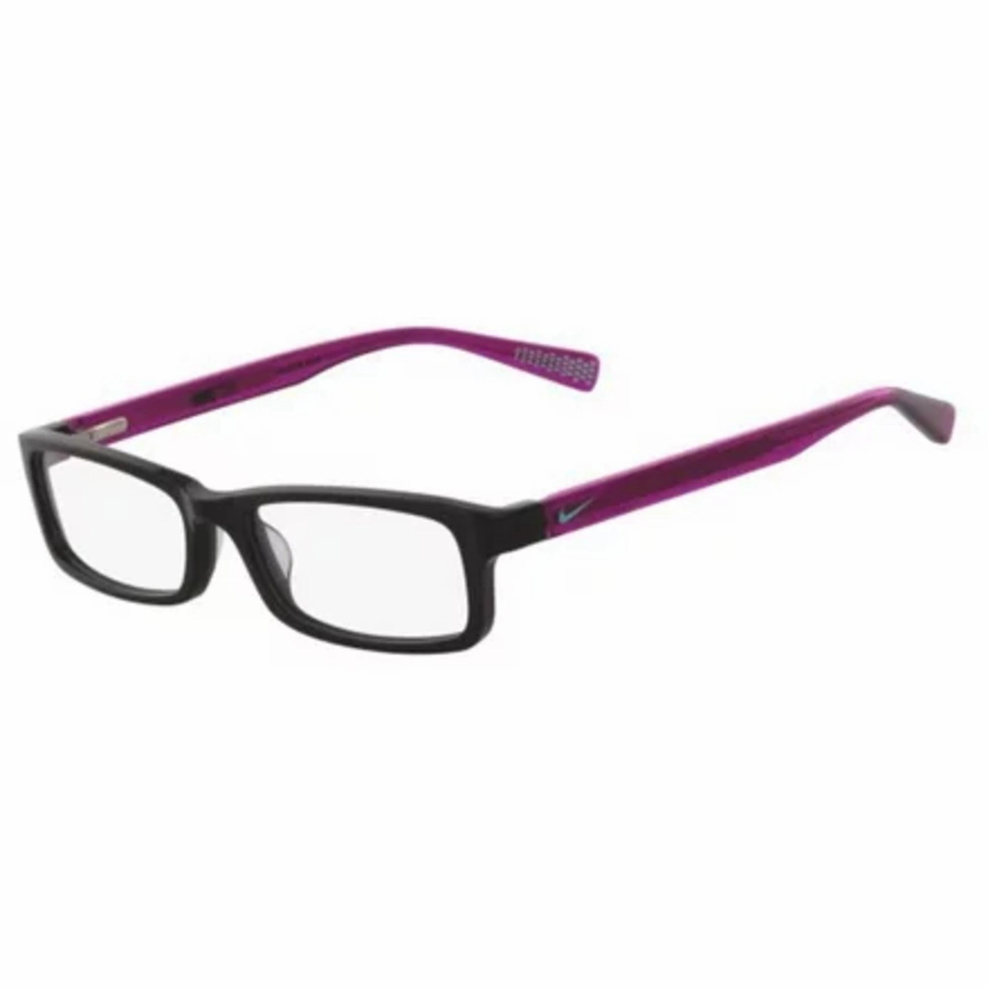 Nike Women's Eyeglasses - Black Hyper Violet Plastic Rectangular Frame | NIKE 5013 2
